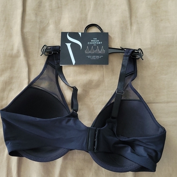 Simply Vera Vera Wang Mesh Overlay Bra - Picture 5 of 9